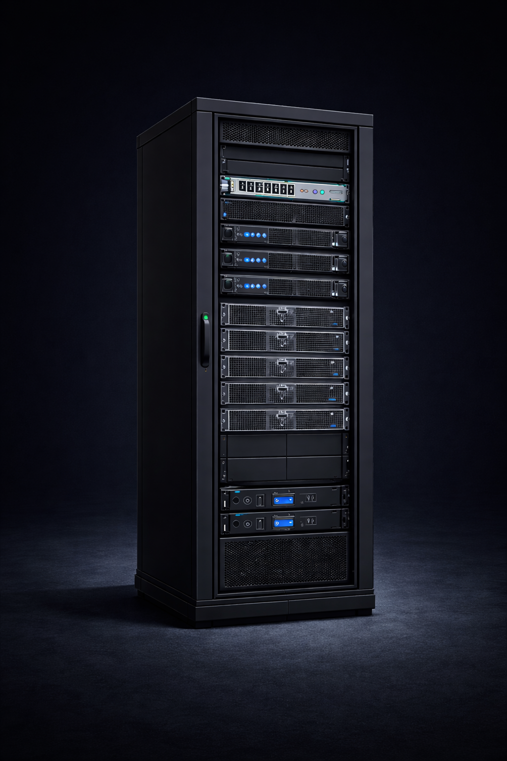 Server rack photorealistic render